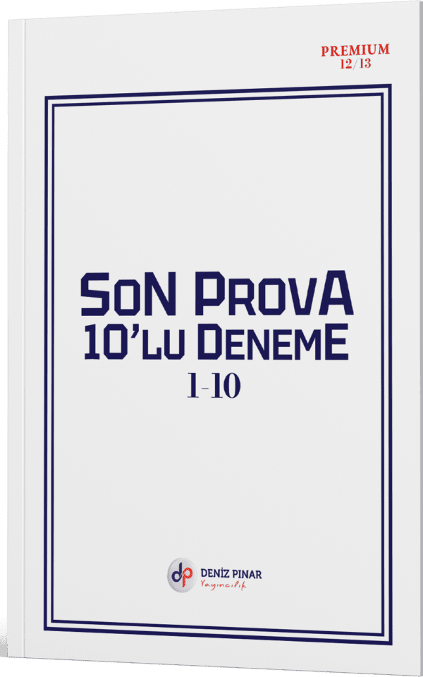 YDT SON PROVA DENEME SETİ – 12.13