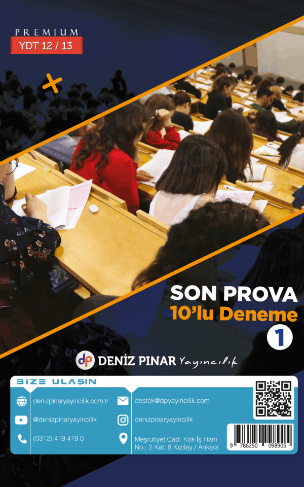 YDT SON PROVA DENEME SETİ – 12.13