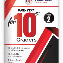 Pre-YDT 10. Sınıf İngilizce 2. Deneme Sınavı ve Soru Kitabı Kapağı
