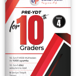 Pre-YDT 10. Sınıf İngilizce 4. Deneme Sınavı ve Soru Kitabı Kapağı