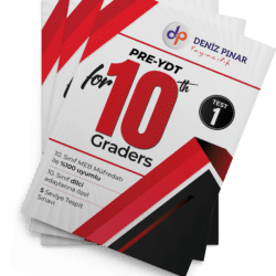 Pre-YDT 10. Sınıf İngilizce Deneme Sınavı ve Soru Kitabı Kapağı