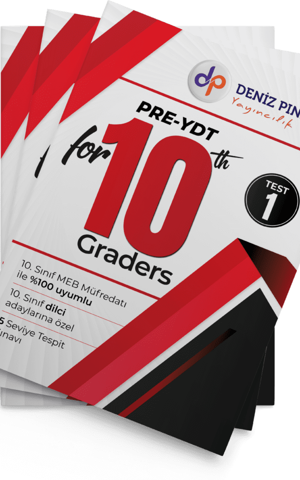Pre-YDT 10. Sınıf İngilizce Deneme Sınavı ve Soru Kitabı Kapağı