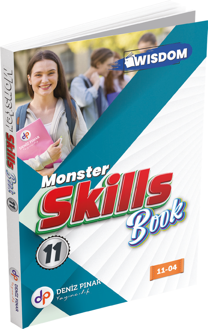 11. Sınıf YDT Skills Kitabı Wisdom Monster Kapağı